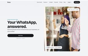 Bzzip: a shared WhatsApp inbox for small businesses. Your team and an AI agent answer from one number.