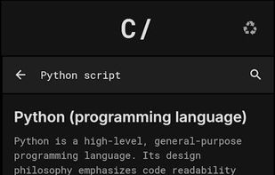 Instantly search without switching tabs.