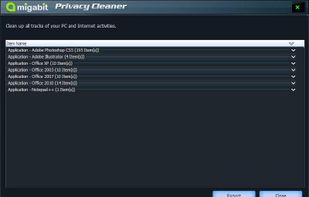 Amigabit Privacy Cleaner screenshot 1