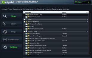 Amigabit Privacy Cleaner screenshot 2