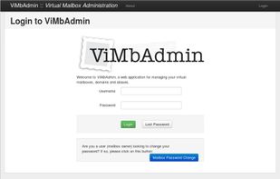 ViMbAdmin screenshot 1