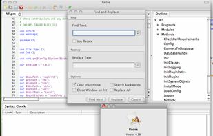 Padre running on OS X Leopard