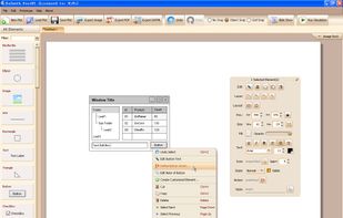 Easy drag and drop mocking up.