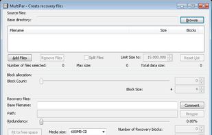 MultiPar screenshot 1