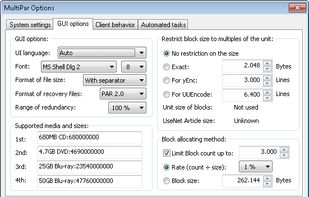 MultiPar screenshot 2