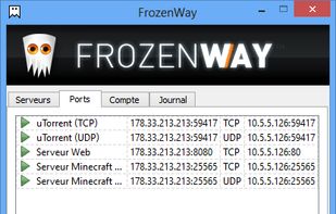 Main interface, Ports (subscription required).