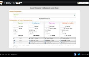 Subscriptions on Frozenway.com