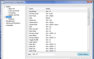 Hotkeys can be easily set