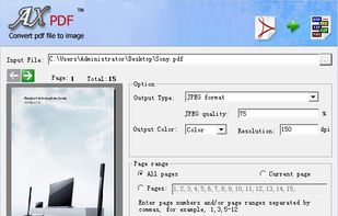 AXPDF PDF to Image Converter screenshot 1