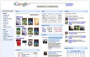 iGoogle screenshot 1