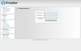 Froxlor screenshot 1