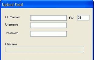 Upload the feed with ftp.