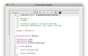 Preview your screenshot and rename it