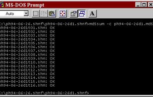 MD5sums screenshot 1