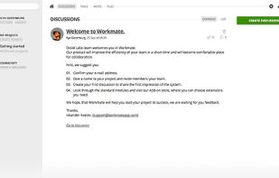 Organize all discussions on the project