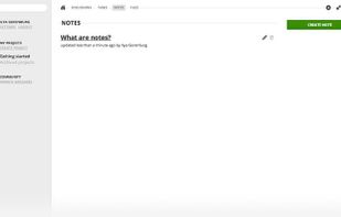 Create notes. Edit notes. Comment notes.