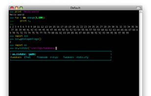 bpython screenshot 1