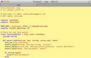 Moar showing the source code for its own test suite