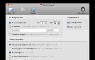 Recover PDF Password screenshot 1