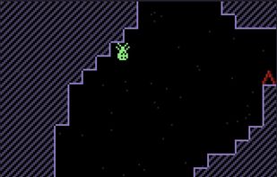 Hanging on the ceiling.