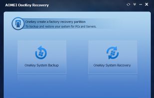 AOMEI OneKey Recovery screenshot 1