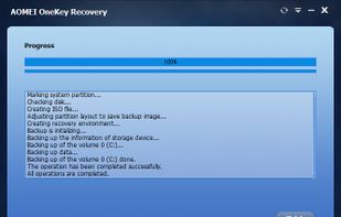 AOMEI OneKey Recovery screenshot 3