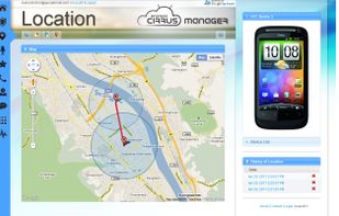 Google Maps tracking of device