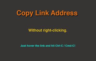 Copy Link Address screenshot 1