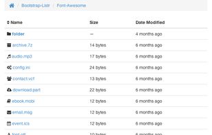 Bootstrap Listr screenshot 1