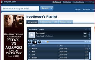Playlist.com screenshot 3
