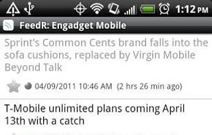 FeedR News Reader screenshot 2