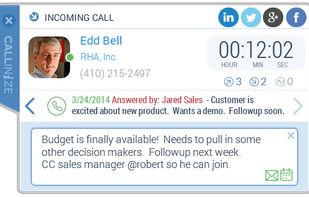 Callinize screenshot 2