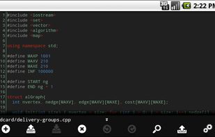 DroidEdit screenshot 2