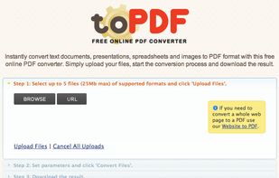 ToPDF.com screenshot 1