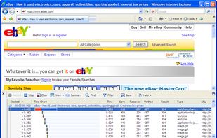 HttpWatch screenshot 1