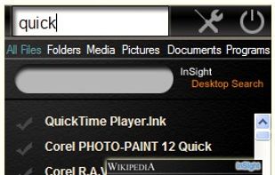 InSight Desktop Search screenshot 1