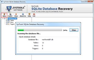 Software starts scanning process