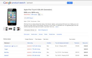 Google Product Search screenshot 1
