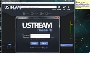 Ustream Username Popup