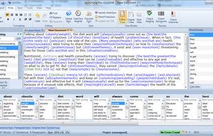 Editor with quick and rapid spin visible