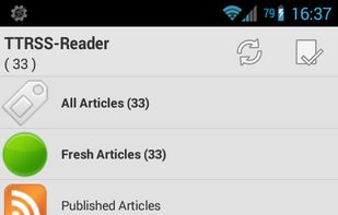TTRSS-Reader screenshot 1