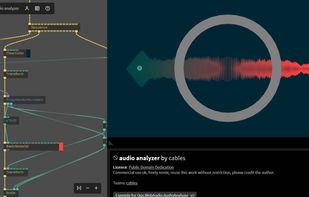 Audio analyser example