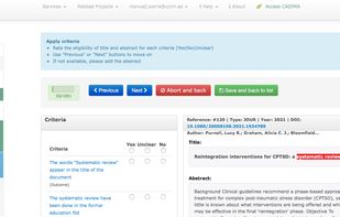 Consistency check preview