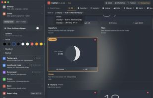 Works across every Space and display, the clock follows you wherever you go on macOS