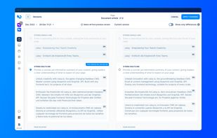 See old versions of your work and compare (or undo) your changes