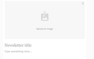 Email campaign builder - create beautiful emails by adding customized blocks