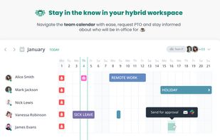 Calamari Absence calendar