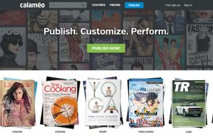 Calaméo screenshot 1