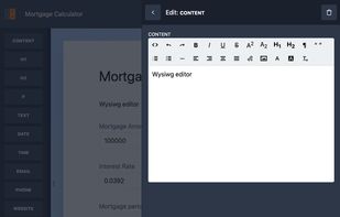 WYSIWG Editor