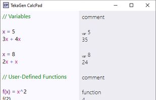CalcPad by tekagen screenshot 1